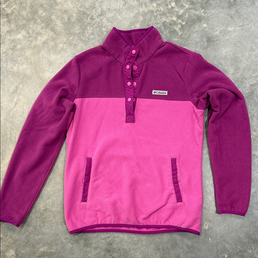 Columbia Magenta and Fuchsia Fleece Pullover